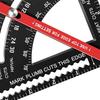 7 Inch Carpenter Square 80 degrees  Angle Adjustable Combination Triangle Ruler Rafter Square with 2 Pencils Imperial