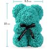 Valentine's Day Eternal Rose Teddy Bear Set - Artificial Flower Decor for Birthday, Anniversary & Romantic Gifts for Girlfriend