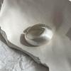 925 Sterling Silber Einzigartiger Ovaler Großer Schlichter Ring für Damen Schmuck Finger Verstellbar Offen Vintage Ring für Party Geburtstagsgeschenk