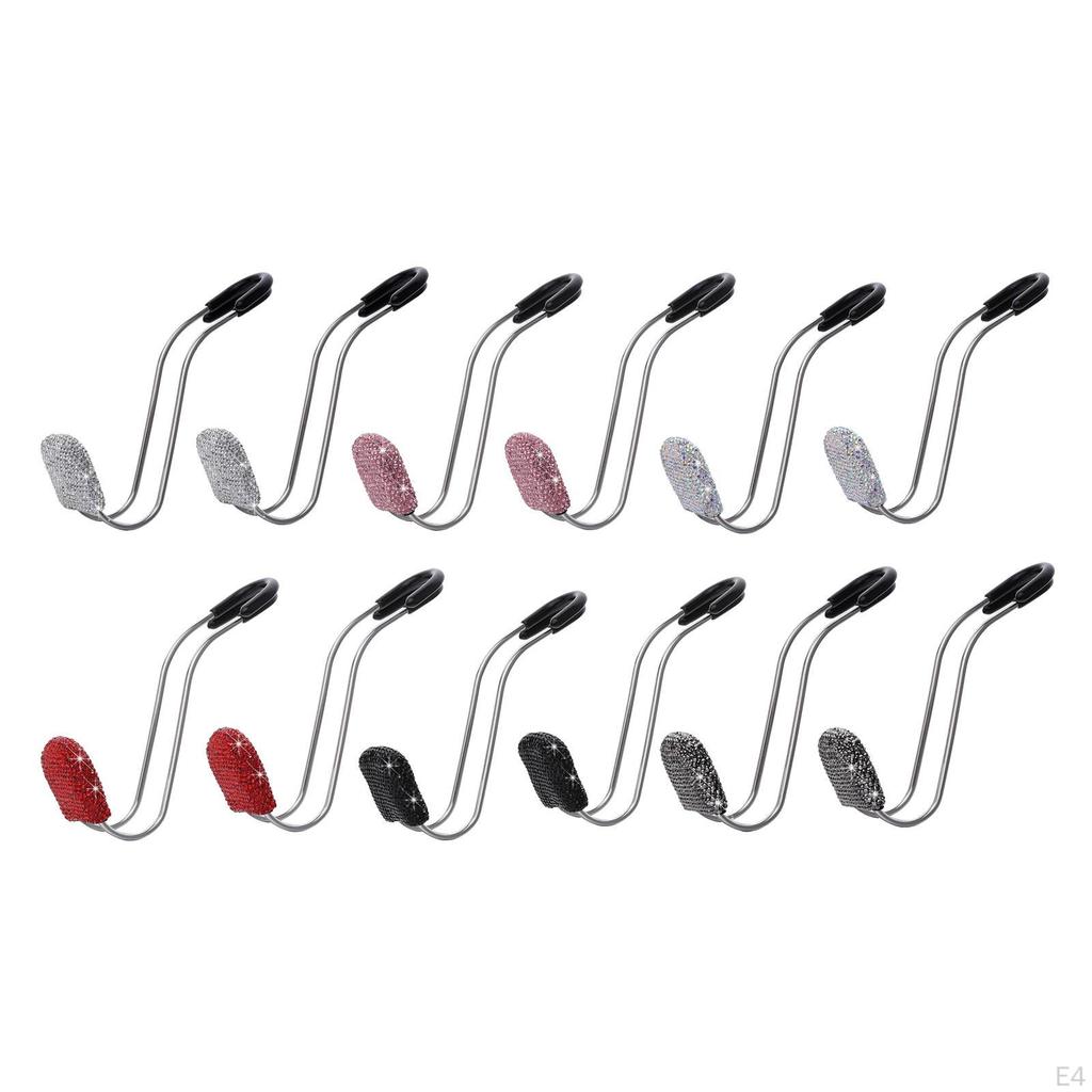 2 Car Back Seat Headrest Hooks Hanger Organizer Accessories, Easy to Install