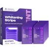 1-3x Strisce Sbiancanti Viola per Uso Quotidiano Formula Delicata Protezione dello Smalto e Rimozione delle Macchie