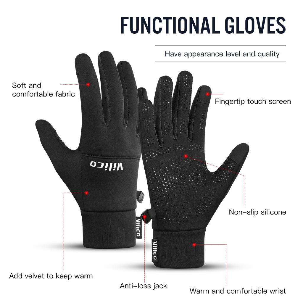 Outdoor Sports,Running,Winter Cycling,Touch Screen Gloves,Women'S Autumn And Winter Cycling,Warm And Windproof With Fleece Glove