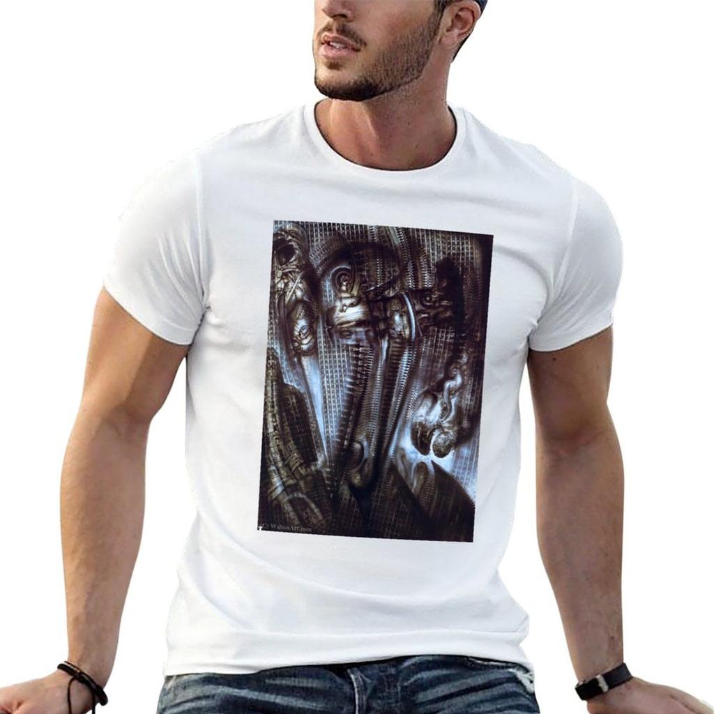 Hans Ruedi Giger Kunstwerk Tshirt Fitness Quick Dry Short Sleeve Top
