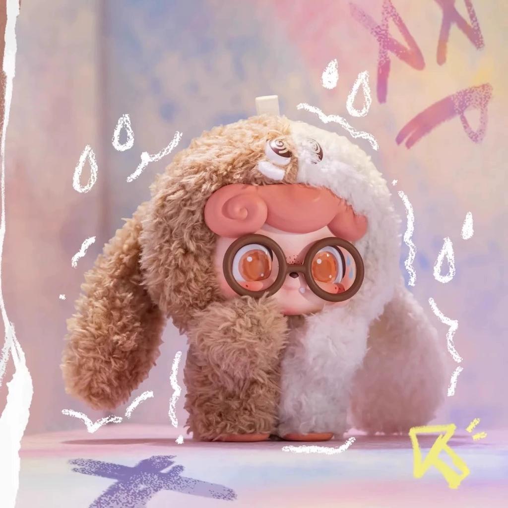 Qkid Odd And Odd Trendy Emotion Hair Monster Blind Box Cute Plush Doll Pendant Accessories Backpack Toy Keychain Girl Gift