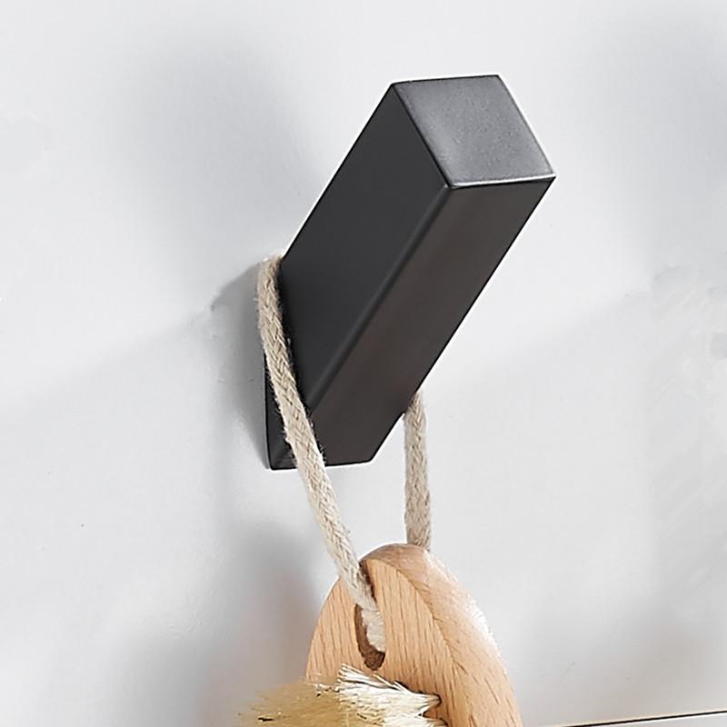 

Nickel/Black 304 Stainless Steel Bathroom Hook Clothes Hanging Hooks Wall Hook Towel Hook Holder Hat Scarf Handbag Storage Rack чёрный