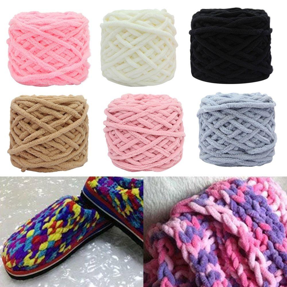 Soft Wool Crochet Yarn Knitting Braided Yarn DIY Woven Thread