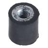 4Pcs Round Rubber Mounts Black Shock Absorber Female Vibration Isolator  Air Compressor