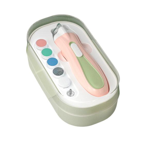 Electric Nail Clippers Baby Nail Trimmer with LED Light Portable Rechargeable Children's Manicure Kit for Babies Daily Use