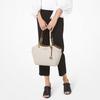 Michael Kors MK Jet Set Chain Monogram Large Logo PVC Tote Bag Women Tote Vanilla-White 35F8GTVE7B-VANILLA