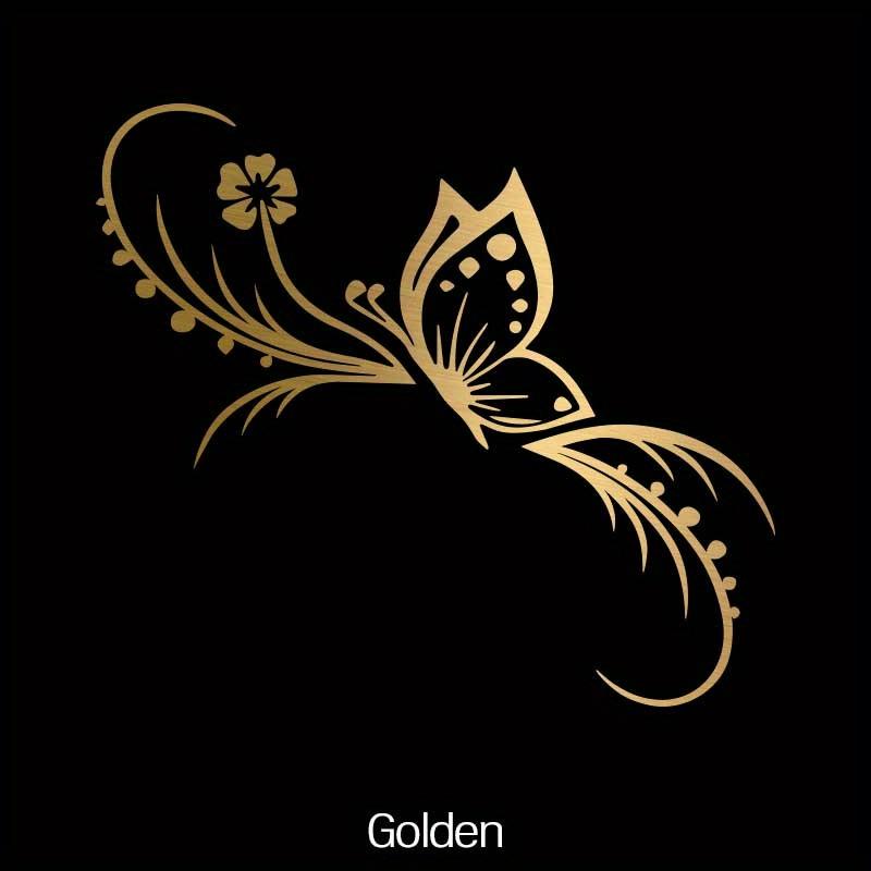 Fashion Butterfly Flowers Car Stickers Decoration Floral Art Reflective Vinyl Decals Car Motorcycle Decoration Accessories