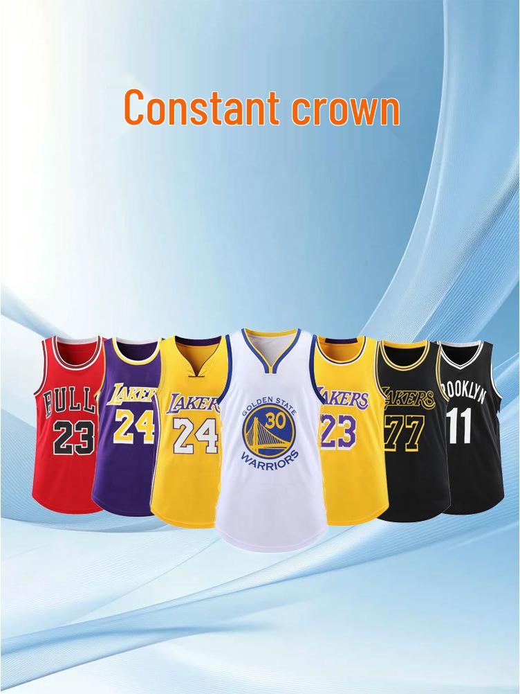 Set Maglia da Basket per Bambini - Design Numero Stella Lakers & Warriors