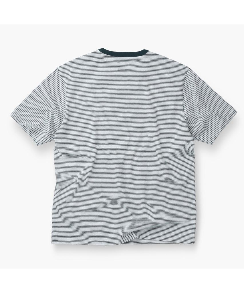 Henlikoteun Multi-Stripe Short Sleeve T-Shirt Aytam26701Grx