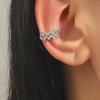 New Fashion Ear Cuff Bohemia Stackable C Shaped CZ Rhinestone Small Earcuffs Clip Earrings for Women Wedding Jewelry