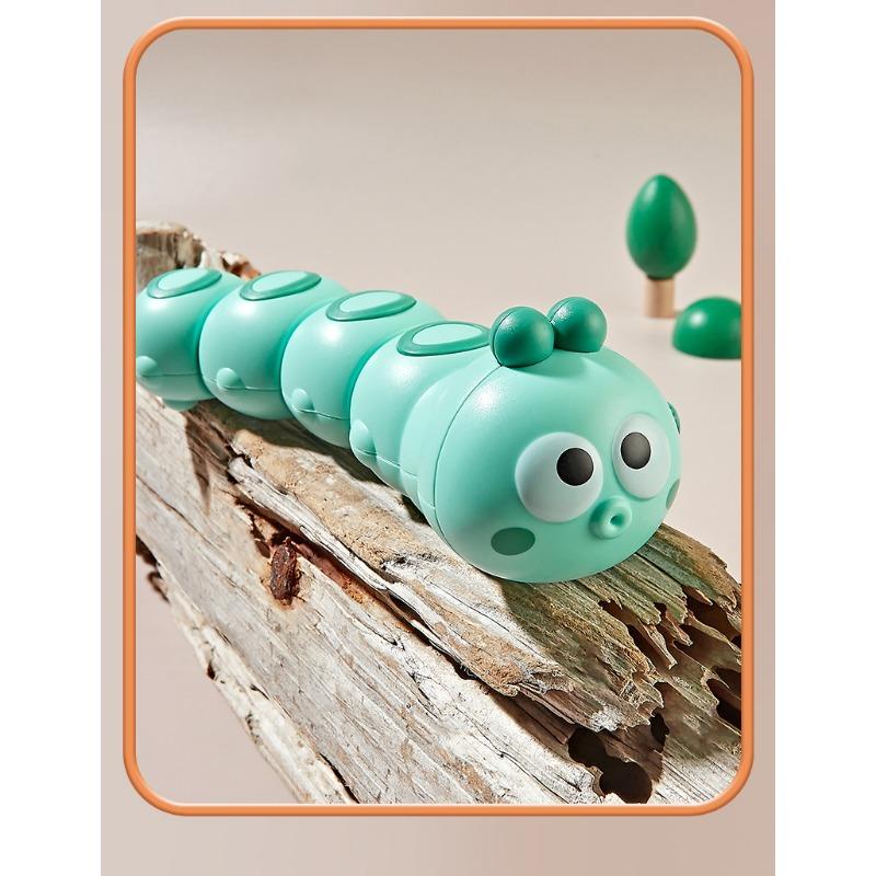 Wind Up Wriggling Caterpillar Crawling Toy For Infant Baby Toddler Kids