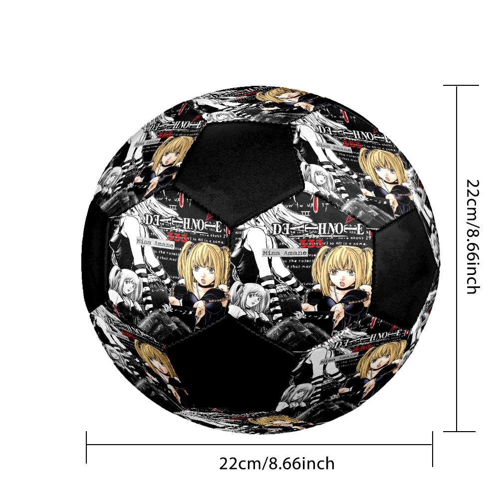 Soccer Ball Colorful Machine Stitched PVC Size 5 Team Training Competition Ready Durable High-Bounce Cool Sports Gift