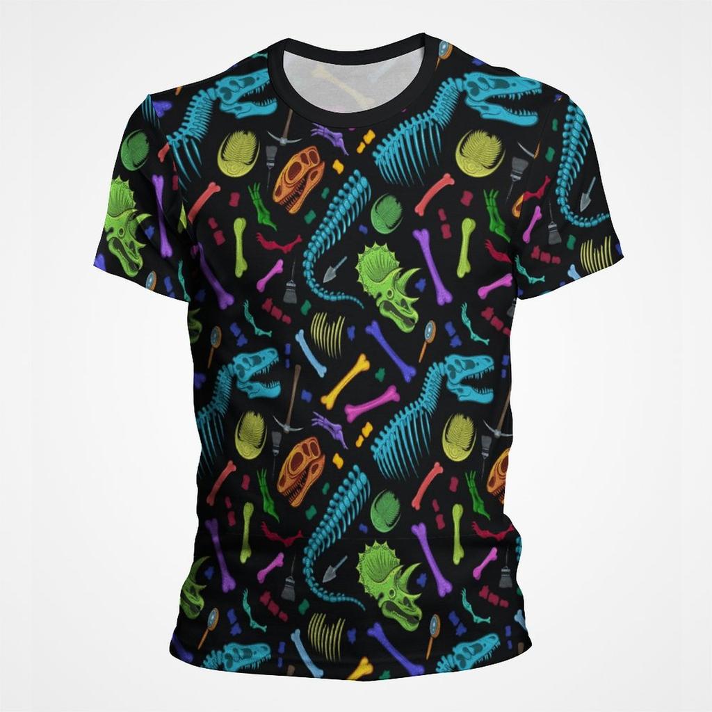Summer Cartoon Graffiti Dinosaur Oversized T Shirt Men Women Short Sleeve O Neck Streetwear Tee Tops Men Designer Tshirt Clothes