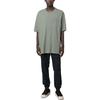 Y-3 Solid Color Crew Neck Pocket Loose T-Shirt Men Tops Gray-Green IP7945