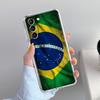 Etui Na Telefon Dla Samsung Galaxy S26 S25 S24 S23 S22 Ultra S20 S21 FE 5G Plus Miękkie Przezroczyste Pokrowiec Duża Flaga Brazylii