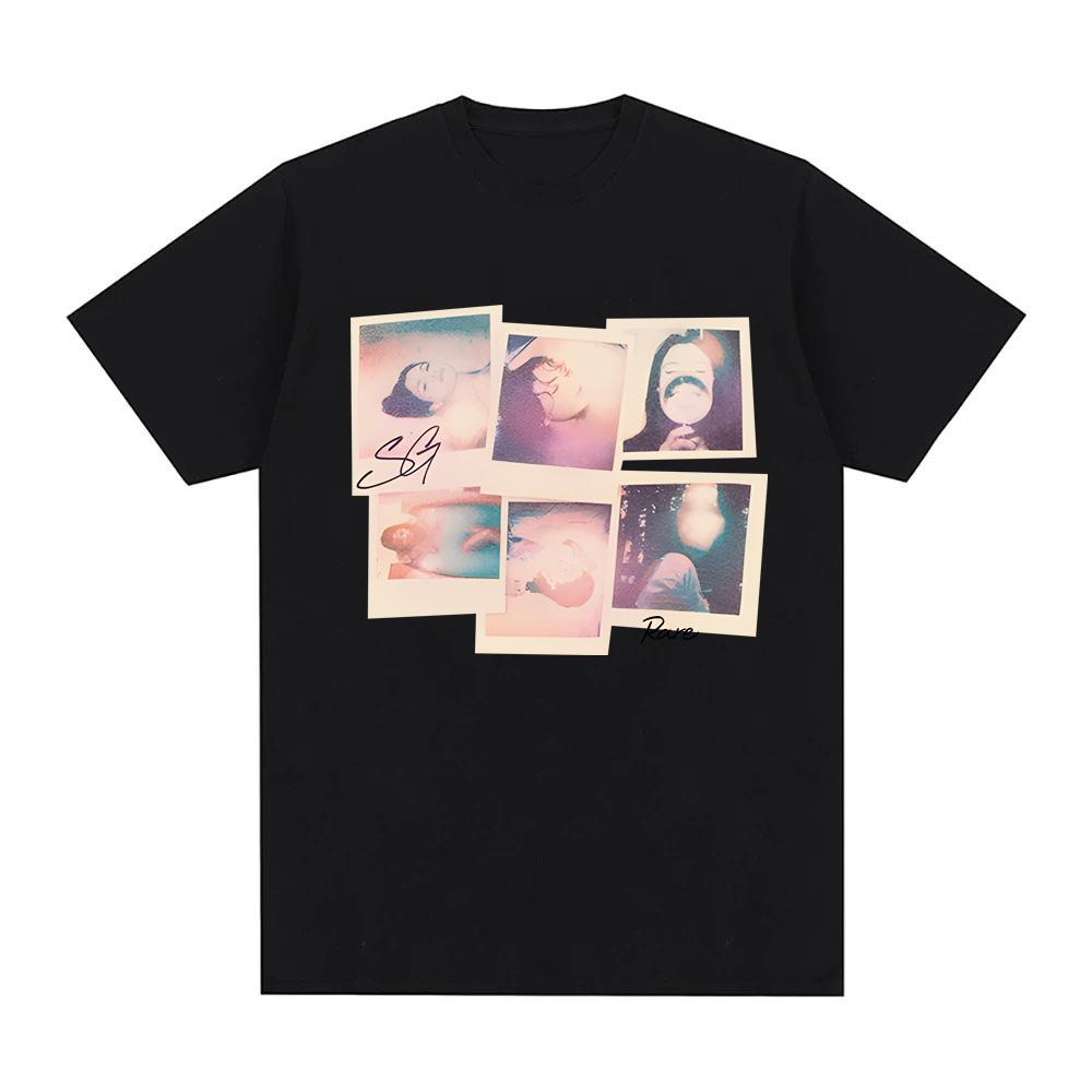 

RARE POLAROID TEE Selena Gomez Same As Official Website High Quality Tshirts Casual Vintage 100%cotton Comfortable Camisetas 4XL