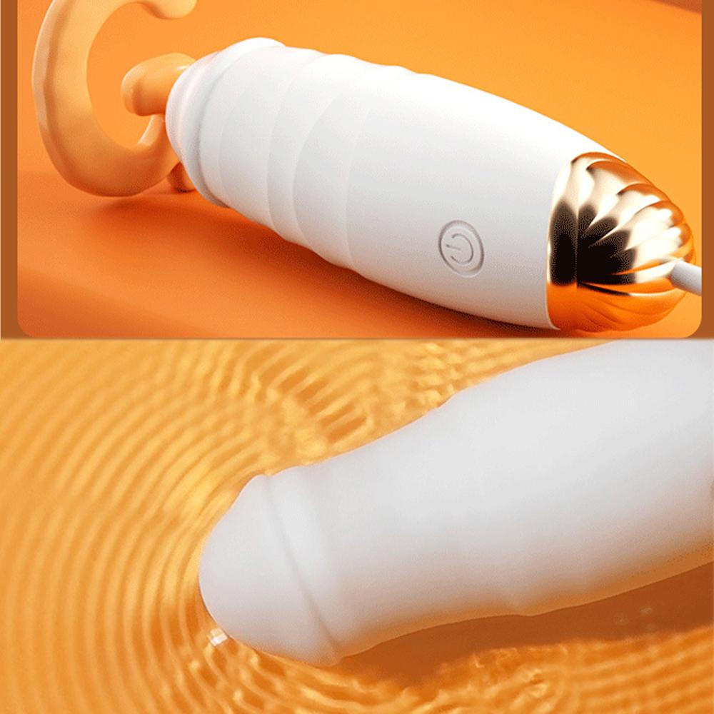 USB Rechargeable Retractable G-Spot Bullet Vibrator, Low Noise Silicone Female Massager