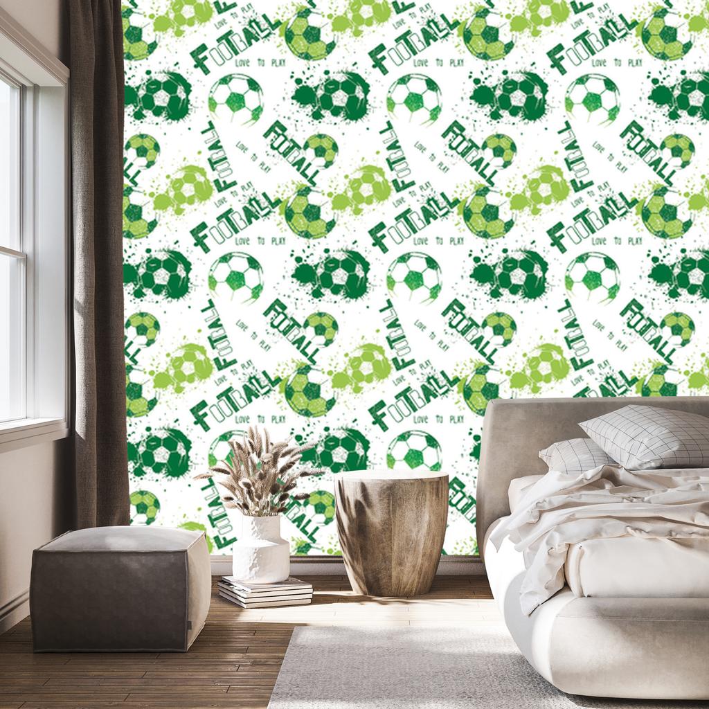 Football Sport Green Wallpaper for Living Room and Bedroom 50x1000