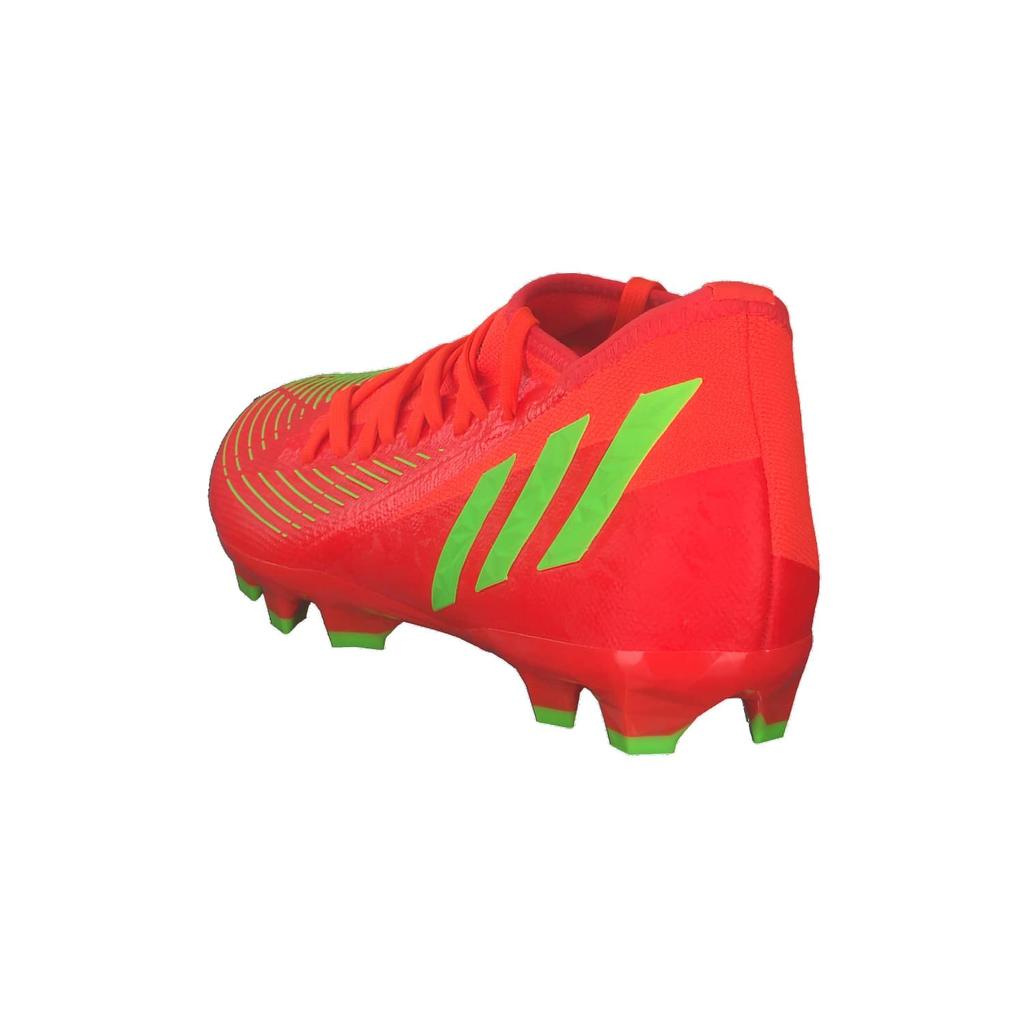 Adidas Predator Soccer Cleats for Dirt and Artificial Solar Solar Black Size Cm Edge.3 HG/AG Men's Turf, Red/Team Green/Core (GW0957), 28.0