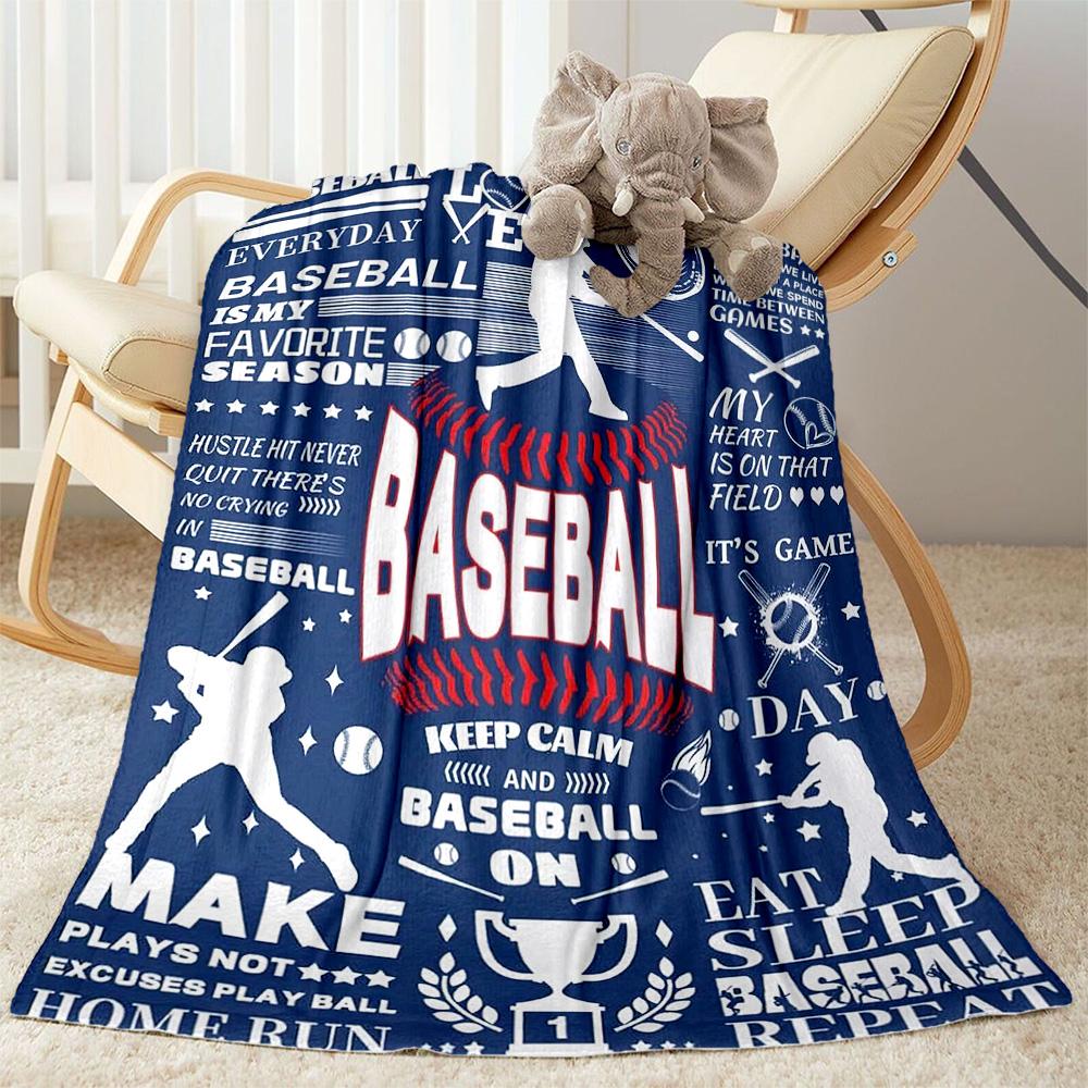 Baseball Field Design Blankets Are Suitable for Living Rooms, Bedrooms, Camping, and Other Places, Making Them an Ideal Choice for Gifts.