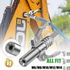 10000 PSI Grease Gun Coupler Double Handle Grease Nozzle Repair Car Syringe Lubricant Tip  Car
