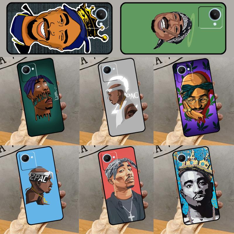 Rapper 2pac Singer Tupac Case For Realme GT 7 Pro GT 6T 6 5 C55 C53 C51 C21Y C25S C61 C67 C75 10 11 12 13 14 Pro Plus