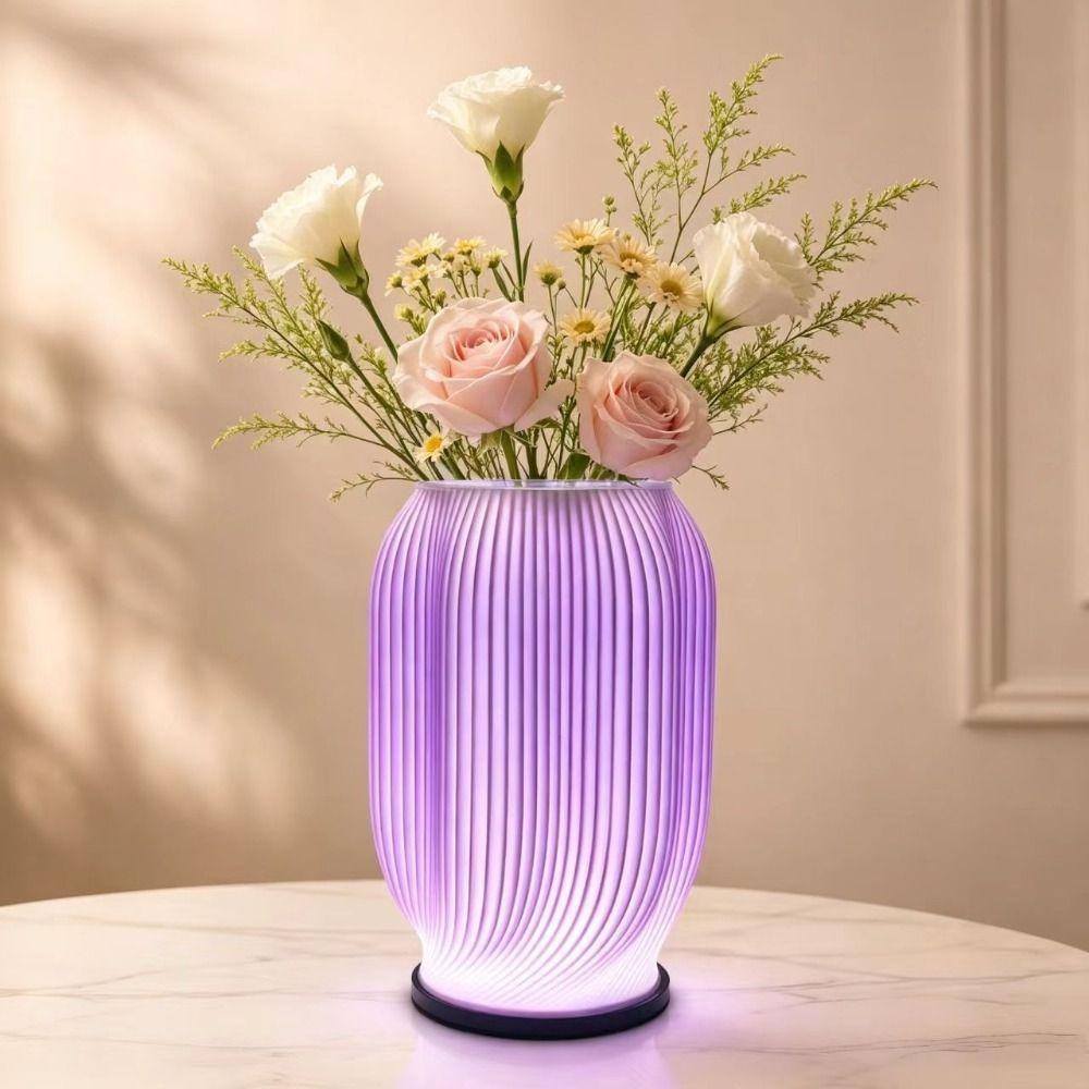 3D Printing LED Desk Lamp Dimmable Minimalist Vase Table Lamp USB Powered Adjustable Color Temperature Decorative Desk Lamp