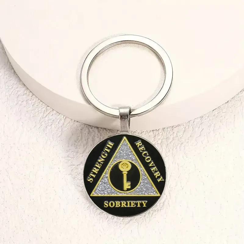 

Vintage Creative Keychain Retro Style Metal Key Holder Unique Design Durable Material Practical Use for Everyday Carry One Size чорний