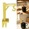 Tea Bag Holder for Cup Edge, Plastic Cup Clip with Hook Design for Kitchen Mugs and Desk Cup Brewing, Plastic Mug Tool