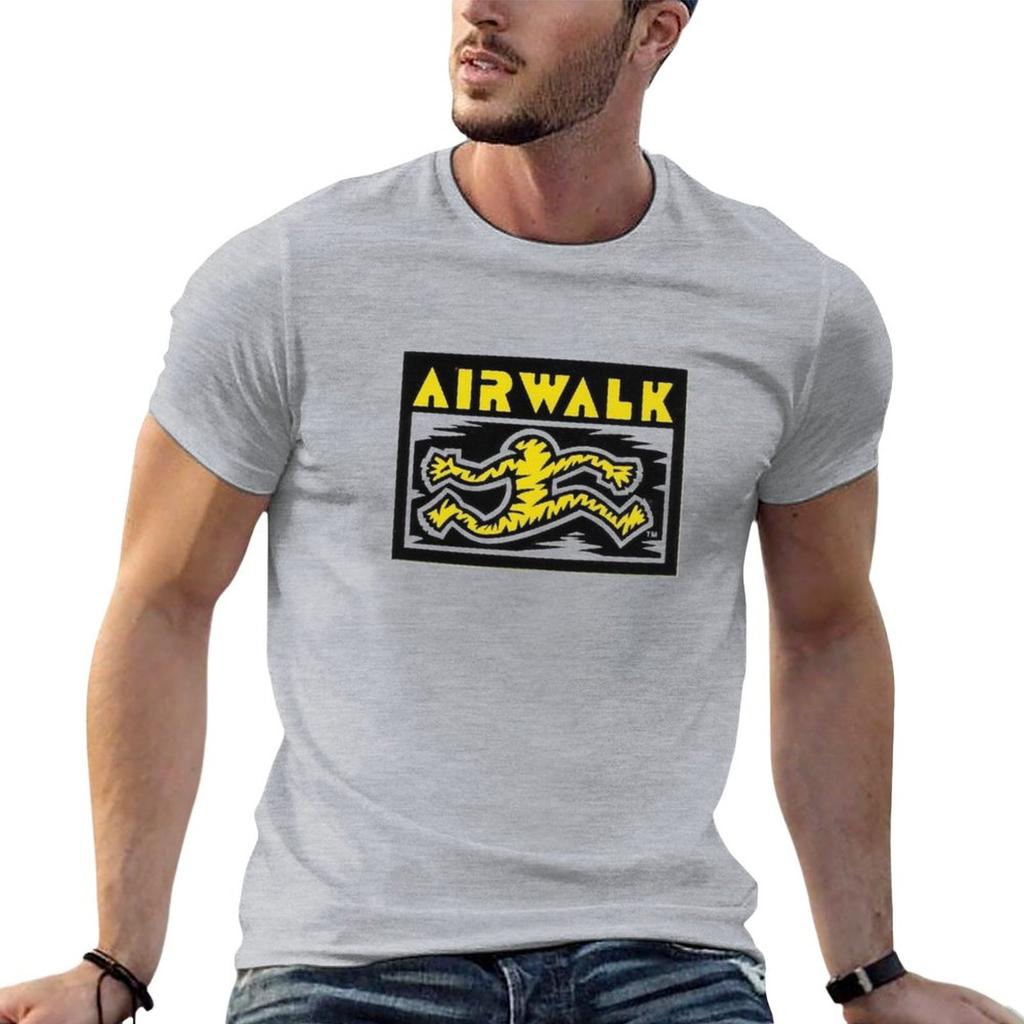 Nuovo Running Man, Airwalk Shoes T-shirt per Skateboard Design. T-shirt top carini t-shirt personalizzate t-shirt grafiche t-shirt da uomo alte