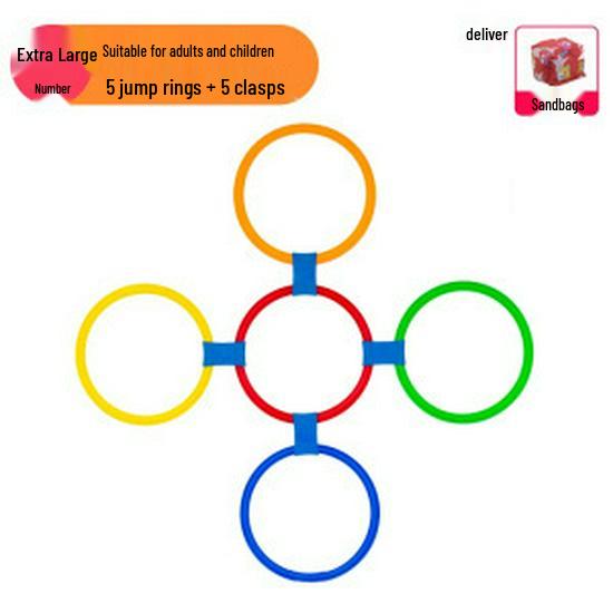 Cercles de marelle d'intégration sensorielle pour enfants - Jouet de sport et de fitness de plein air