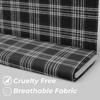 Premium Black & White Yarn-Dyed Flannel Fabric | 100% Cotton, 180 GSM, Versatile for Garments & Upholstery