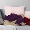 Watercolor Ins Wind Flashing Plush Pillowcase Contrasting Color Creative Model Room Decoration Pillow Car Sofa
