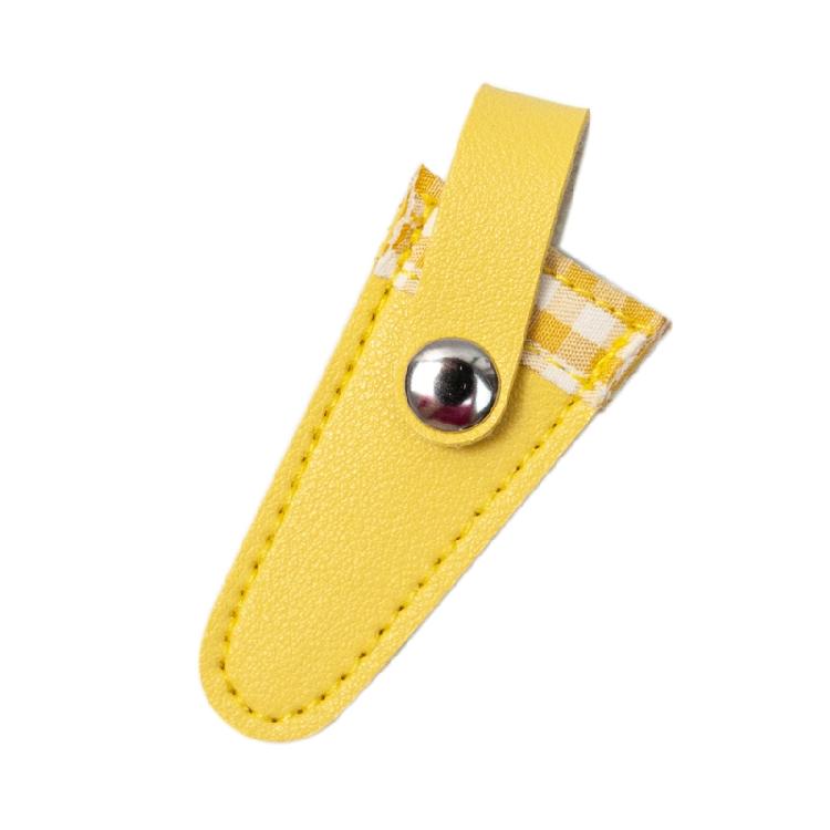 PU Leather Scissors Sleeve Scissors Protect Cover Color Lattice Scissors Sheath