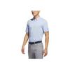 Adidas Pure Cotton Logo Embroidered Polo Shirt Men Tops Light-Pink Blue HS1109