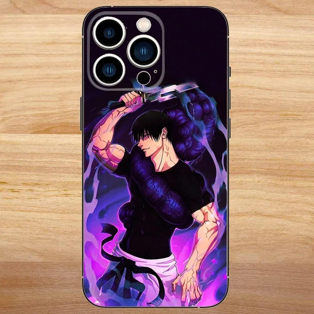 Anime Jujutsu Kaisen Phone Case For iPhone 16 15 14 13 12 11 Pro Max Mini X XR XS SE20 8 7 Plus Clear TPU Cases Toji Fushiguro