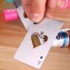 Hot salesAce of Spades Credit Card Size Bottle Opener Creative Playing Card Shaped Portable Stainless Steel Bottle Opener