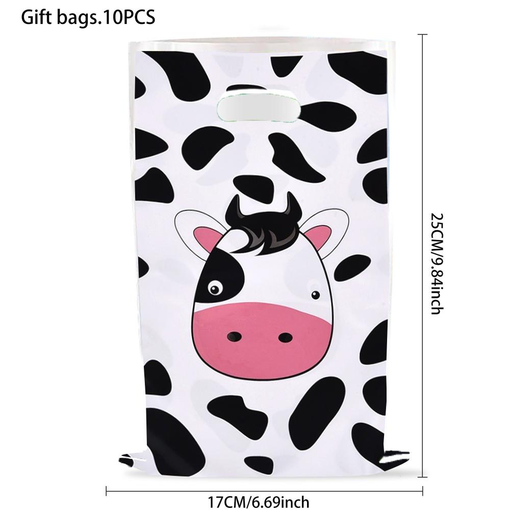 10/30pcs Farm Animals Gift Bags Birthday Party Decoration Ranch Goody Biscuit Candy Bag Baby shower Party Supplies 5