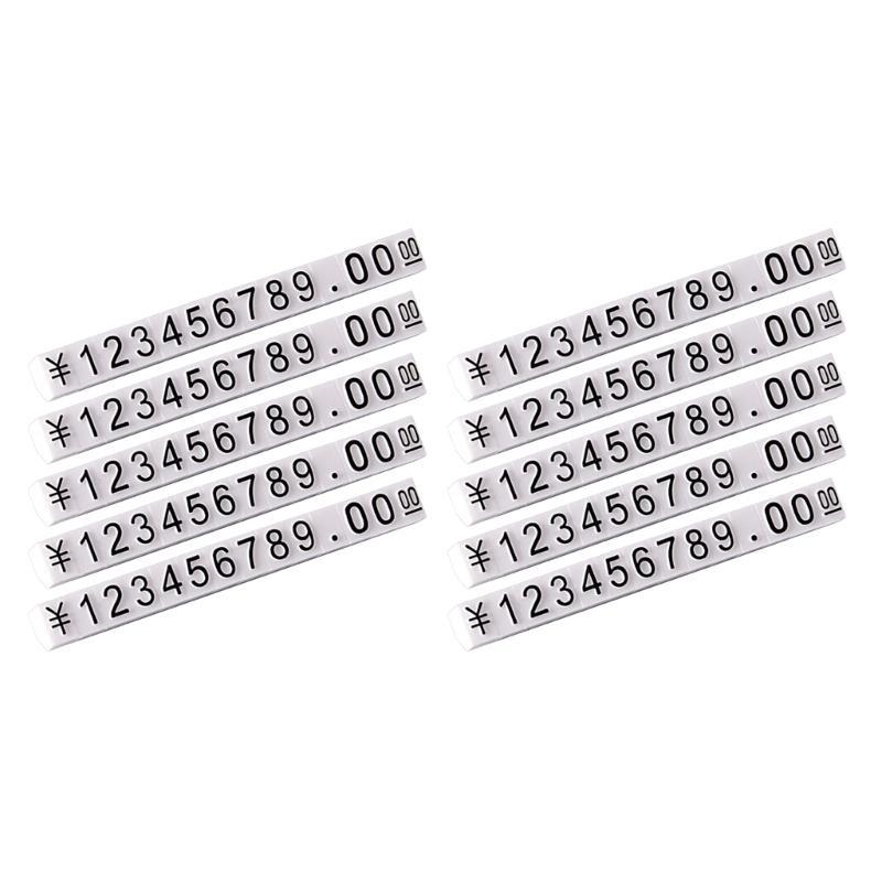  10Pcs/set Combined Price Tags Price Labels Display Blocks for Jewelry Shop Store