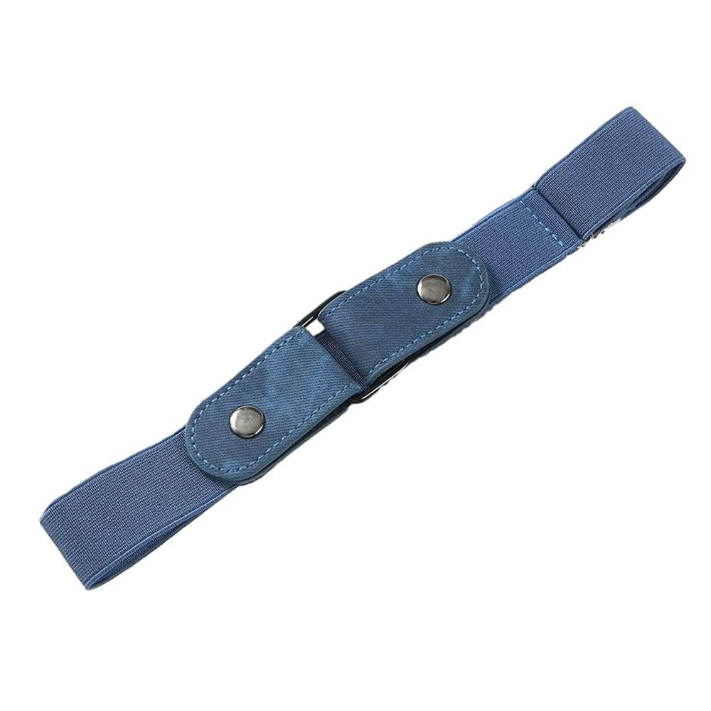 2Pcs Adjustable Buckle-Free Belt Easy To Wear Stretch Elastic Waist Band  Jean Pants Dress