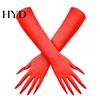 Creepy Long Nail Gloves 1 Pair Halloween Ghost Claw Gloves, Fingernail Witch Costume Durable Party Handwear Accessory, Dark Performance Prop