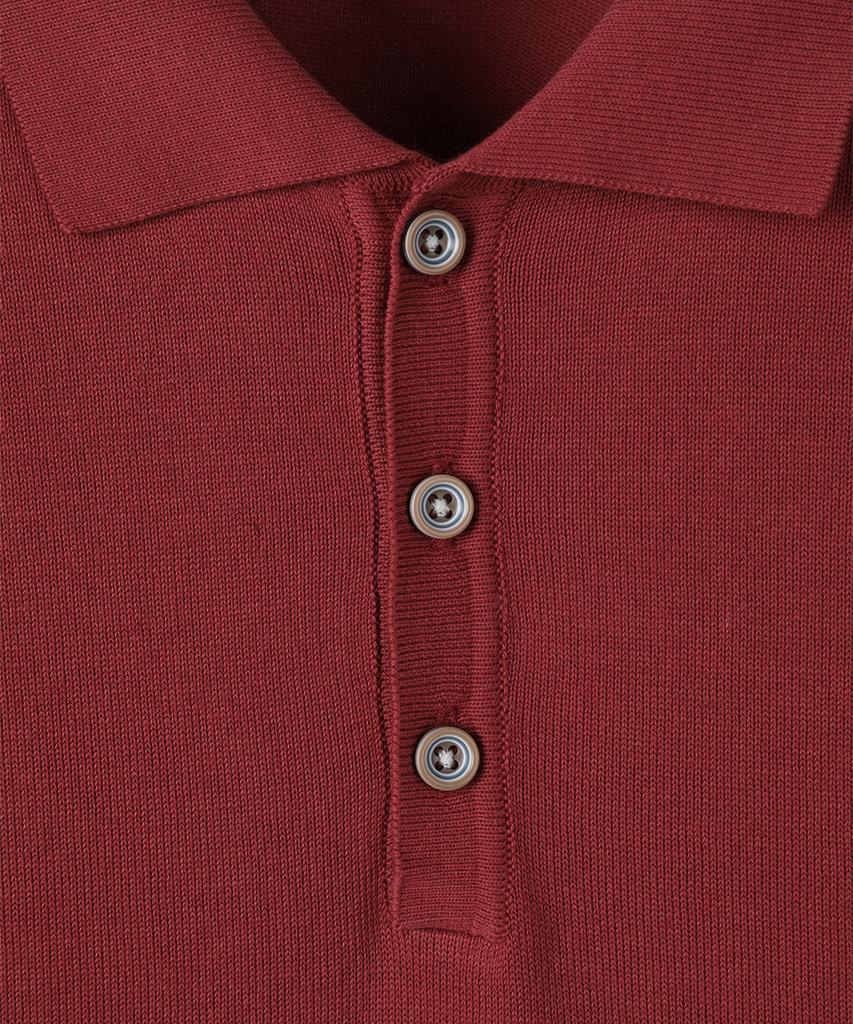 PANICALE Spread Collar Cotton Polo Shirt 3 Colors