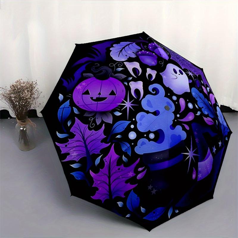 1pc Ghost Pumpkin Halloween Ideas Automatic Opening and Closing Folding - A Good Choice for Gifts, Fashionable and Convenient Umbrella With Cute
