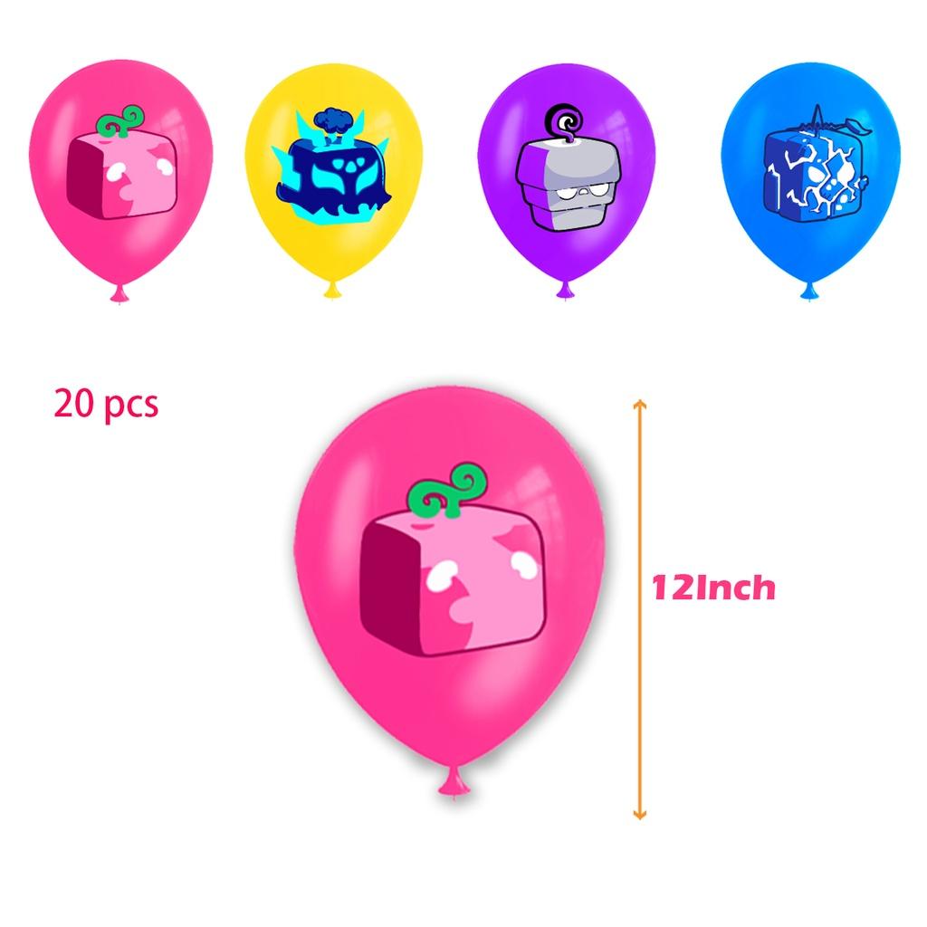 

Фруктовая вечеринка Блокс Украшения Флаг Воздушный шар Топпер для торта Баннер на день рождения Аксессуар Balloon