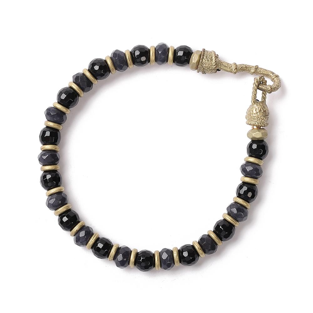 Qoocobb Onyx & Agate Mix Gemstone Bracelet Gemstone Classic-19