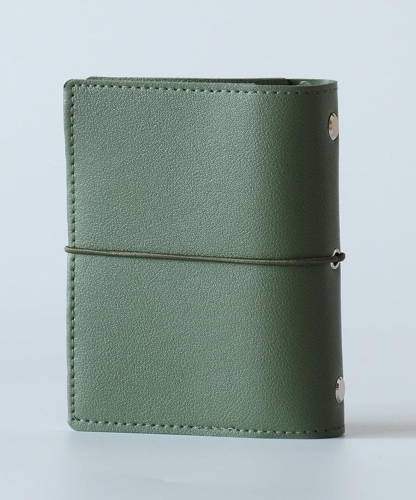 V.for.M M5 Mini 5-Hole System Organizer with Elastic Band, 5-Hole Diary, Notebook, Ring, Memo Pad, Schedule Book (Olive, Mini 5-Hole Size)