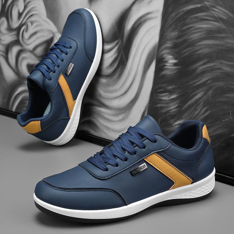 Mode Herren Laufschuhe Leichtgewichtige Klassische Sneaker Plus Sommer Atmungsaktiv Schnürschuhe Leder Bequem Outdoor Laufschuhe 2025